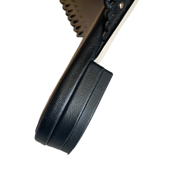 Cole Haan Raelyn Black Leather Scalloped Studded Point Toe Mules Size 6 - Picture 8 of 11